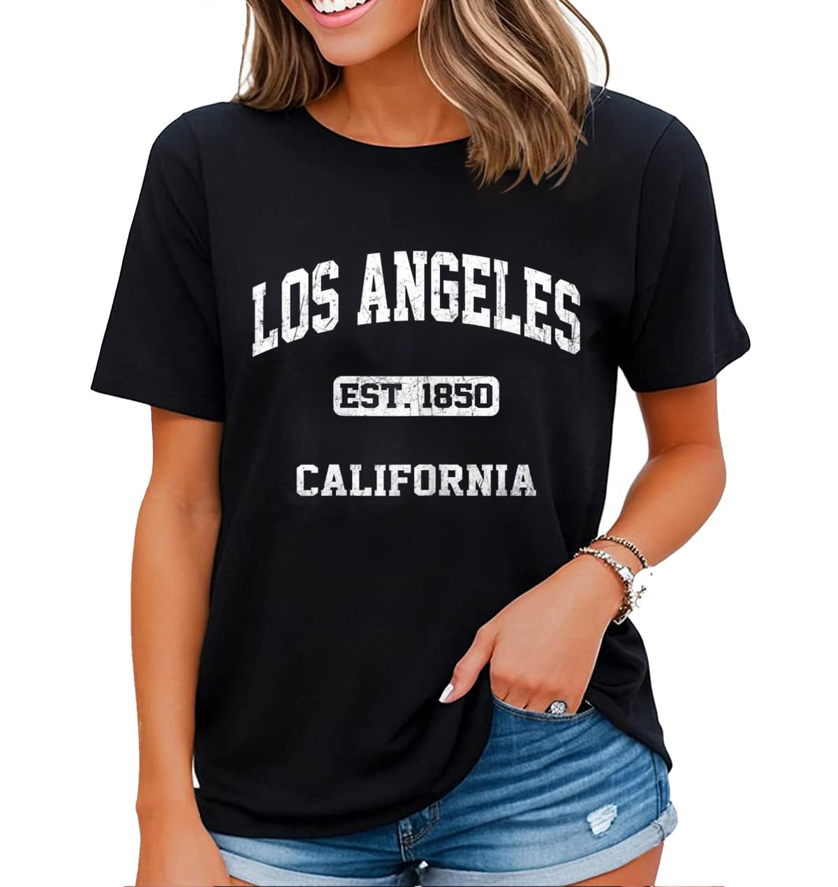 Funny Los Angeles Sunset Tee – Women’s Vintage Souvenir Gift