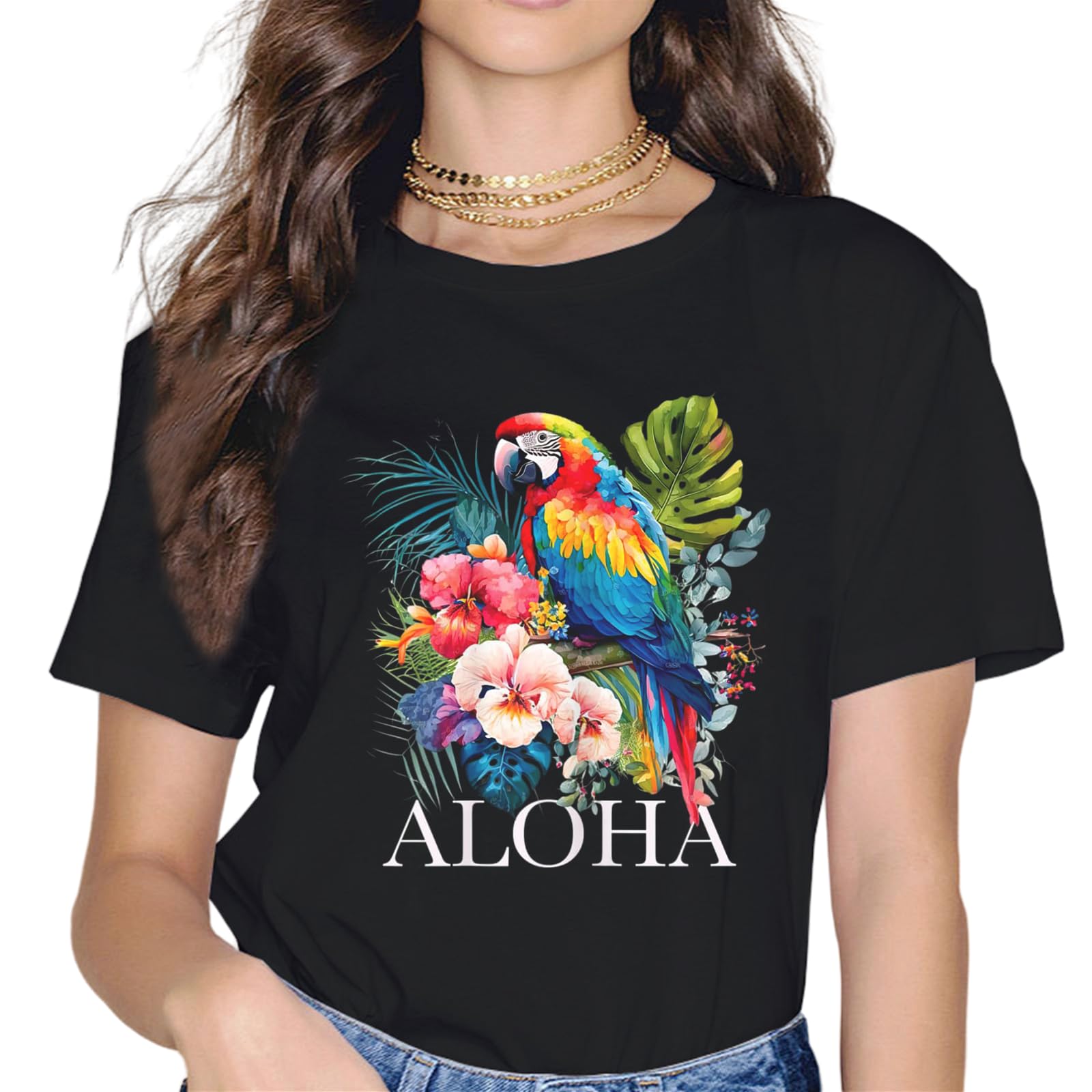 Pineapple Flowers Aloha Vintage Hawaiian T-Shirt for Women – Trip